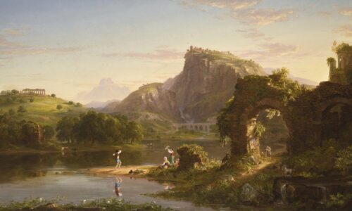 Thomas Cole - L'Allegro or Italian Sunset (1845)