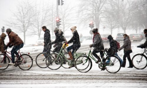80% of Copenhageners cycle all winter - and life carries on as normal. 'I will if you will'.